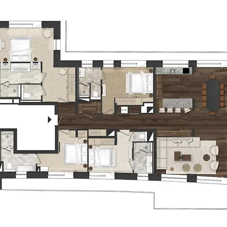 شقة Luxueux Neuf Avec 4 Suites, Et Services A 1850 - Fr-1-830-5 *