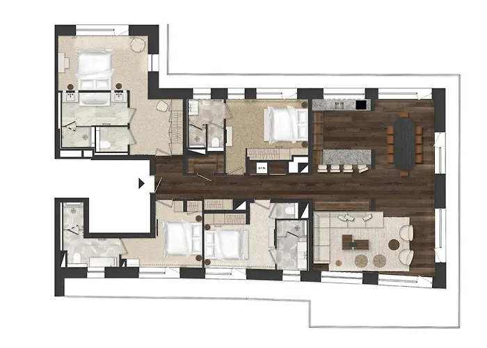 公寓 Luxueux Neuf Avec 4 Suites, Et Services A 1850 - Fr-1-830-5 *